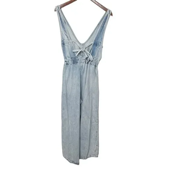 FREE POPLE Denim Blue Women's Jumpsuit - Picture 6 of 12